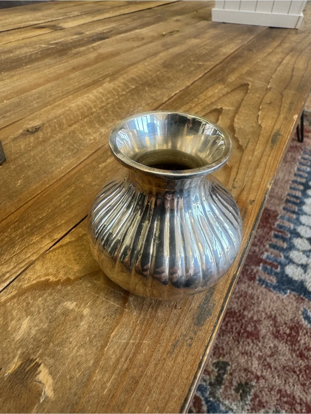 RESTORATION HARDWARE small silver plated bud vase